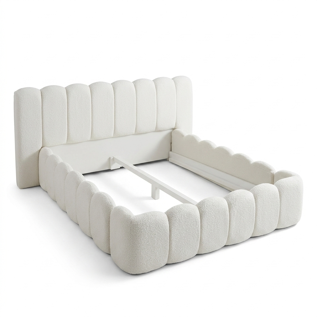 Cama Escultural Bouclé 'Cloud'